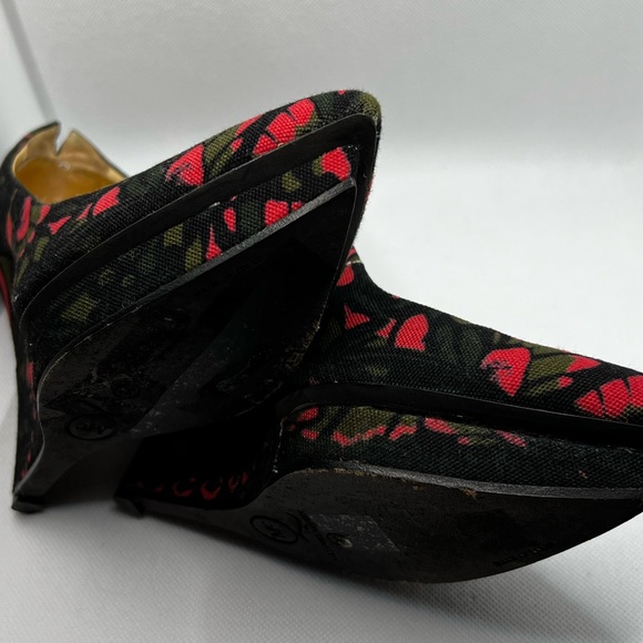 NWOT Alexander McQueen Camo Cantilever Heels Wedge Platforms McQ Pumps - Picture 7 of 9